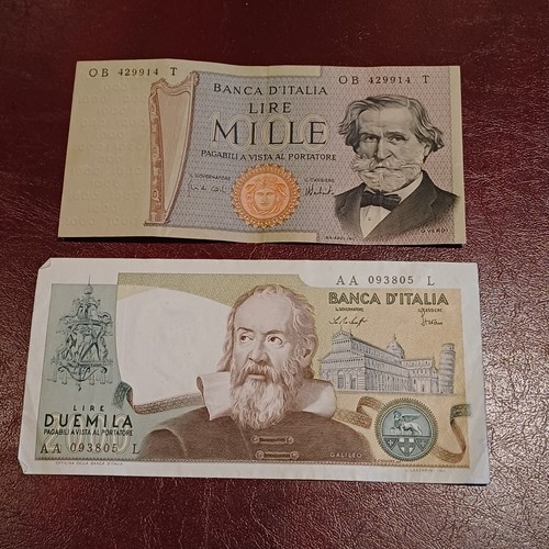 Vecchie banconote italiane - banconote,