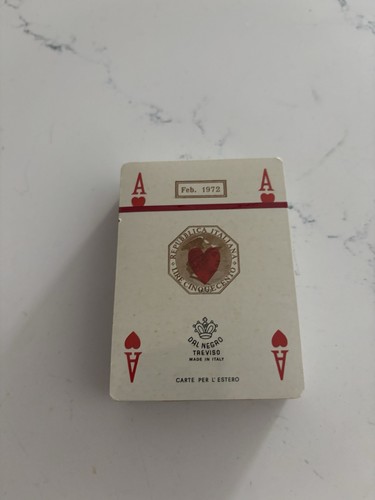 1972 vecchie carte gioco - vecchie,