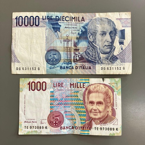 Vecchia banconota italiana