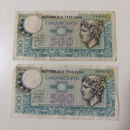 Italia vecchie banconote - , 500