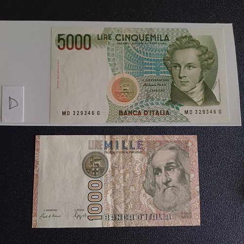 Vecchie banconote italiane - banconote, da