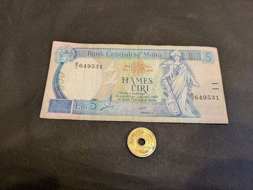 Banconota malta lire - lire, p-42